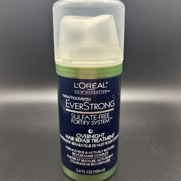 L'Oréal Other - L'Oreal Paris EverStrong Overnight Hair Repair Treatment Sulfate Free 3.4oz.~New